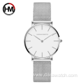 Hannah Martin CH36-W high Quality Women Watch Stainless Steel Mesh Japan Quartz Movement Waterproof Ladies Watch